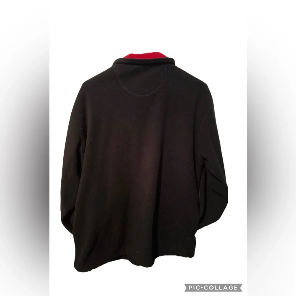 U.S. Polo Assn. Men’s Large Black Fleece Pullover with Red Lining